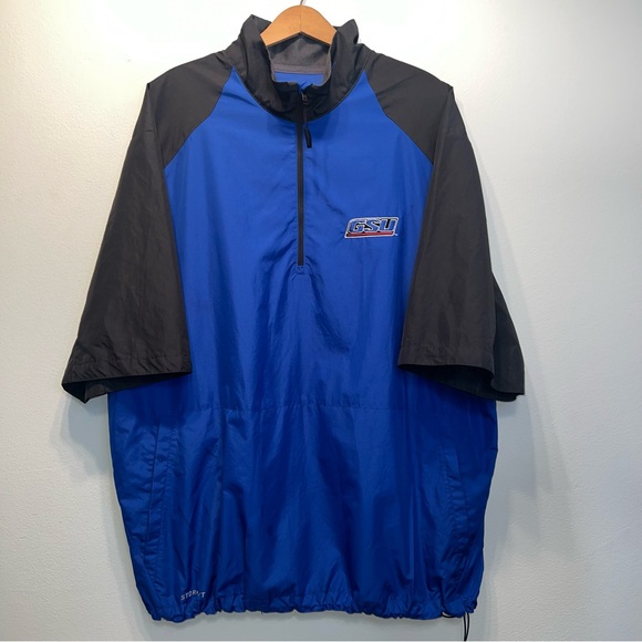 Nike Jacket Storm Fit Windbreaker Football Baseball Sz XL 1/4 Zip Georgia State - Picture 1 of 10